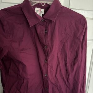 J. Crew Haberdashery Burgundy Long Sleeve Sshirt Size L
